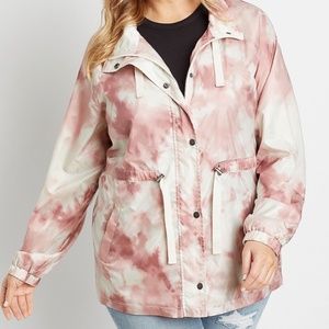 Pink Marled Windbreaker